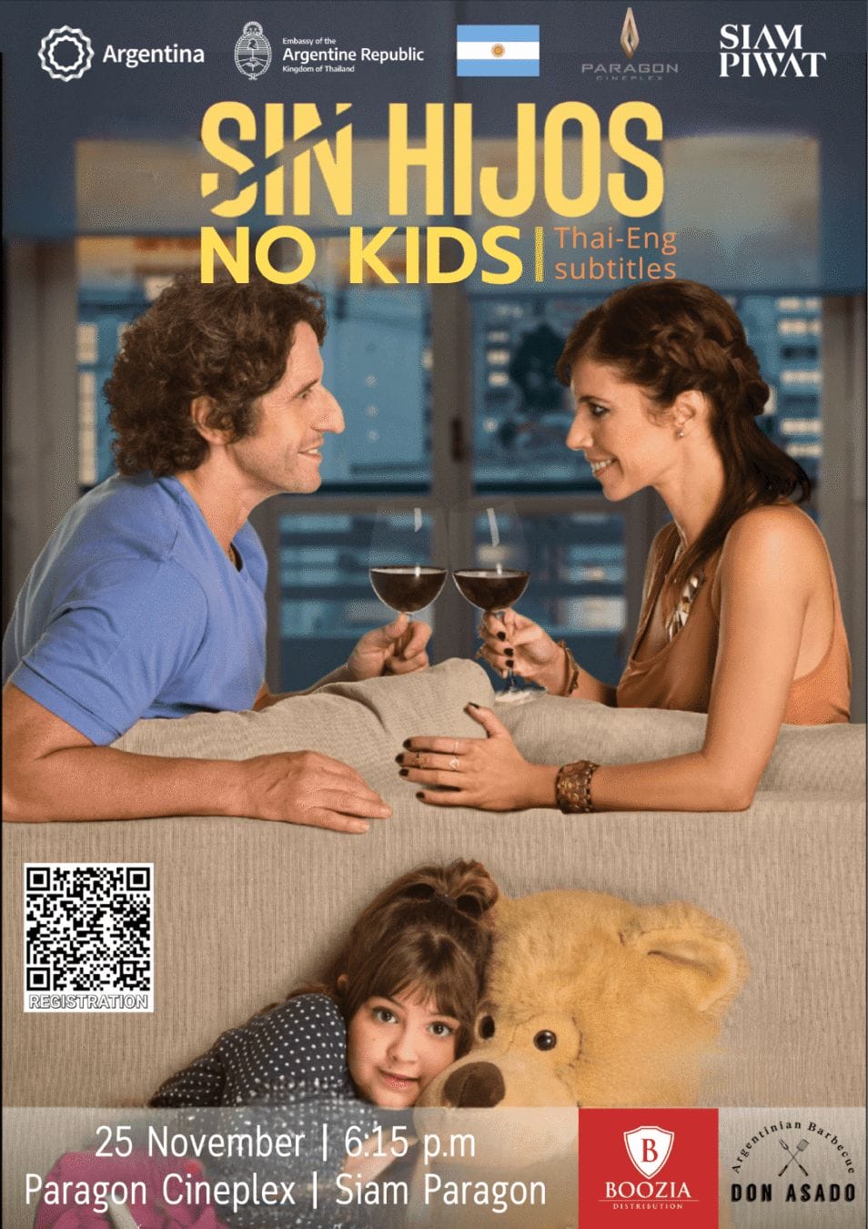 EXCLUSIVE SCREENING OF ARGENTINE FILM, IN BANGKOK! ‘SIN HIJOS’ (‘NO KIDS’), ARGENTINA