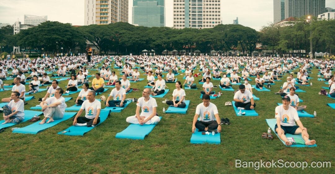 Massive Turnout of 5000+ Yoga Lovers at The Embassy of India's Event, Bangkok!