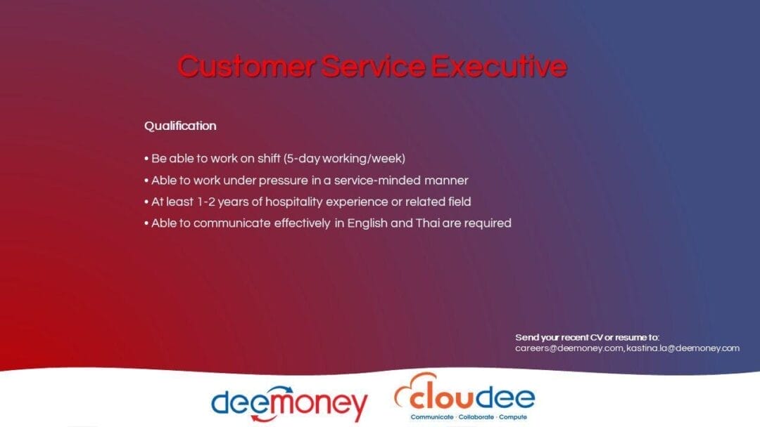 Join DeeMoney as a Customer Service Executive: A Rewarding Opportunity Awaits!
