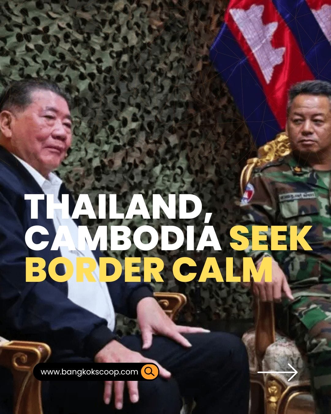Thai, Cambodian Defense Chiefs Hold First Talks to Ease Border Tensions