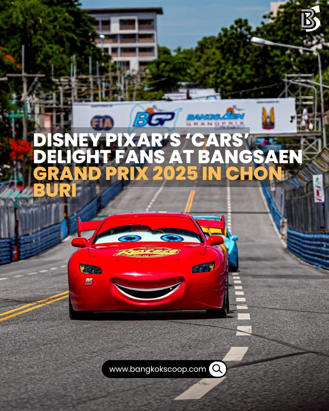 Disney Pixar’s ‘Cars’ Delight Fans at Bangsaen Grand Prix 2025 in Chon Buri