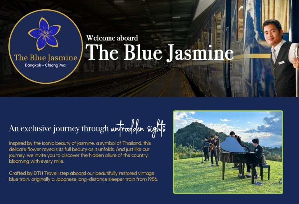 The Blue Jasmine: Thailand’s New Luxury Train Experience