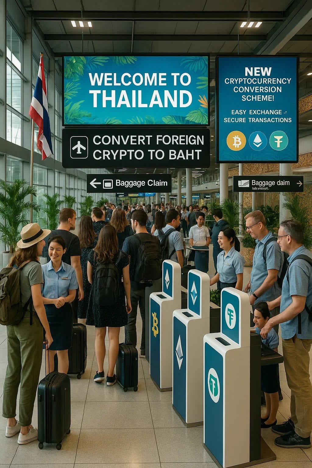 Thailand Introduces Cryptocurrency Conversion Scheme for Tourists
