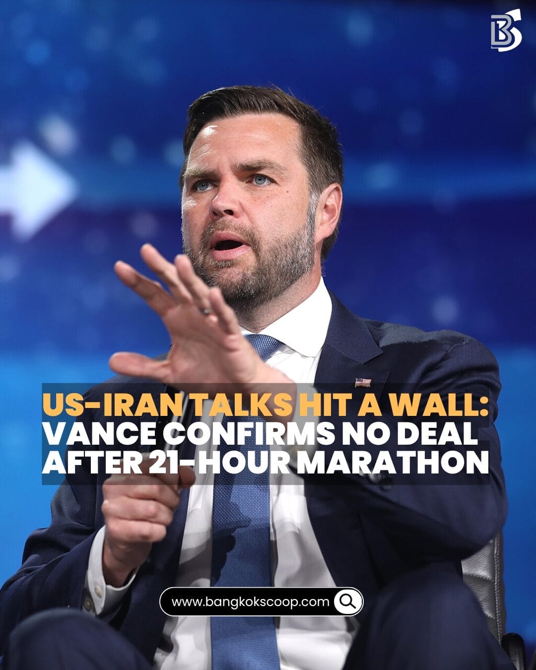 US-Iran Talks Hit a Wall: Vance Confirms No Deal After 21-Hour Marathon